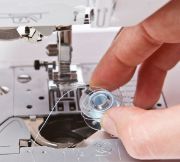 Drop in bobbin on the brother innovis 1300 sewing machine