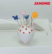 Picture of Janome White with Red Dot Pin Cushion