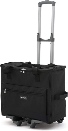 Hobby Gift Sewing Machine Trolley Bag, Fabric, Black, Standard