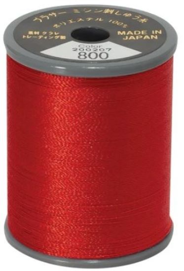 Picture of Brother Satin Embroidery Thread - Red 800