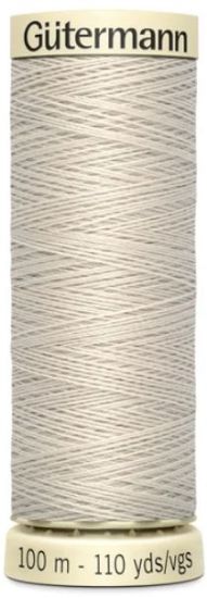 Gutermann Sew All Polyester Thread -299 Stone Grey 100m  
