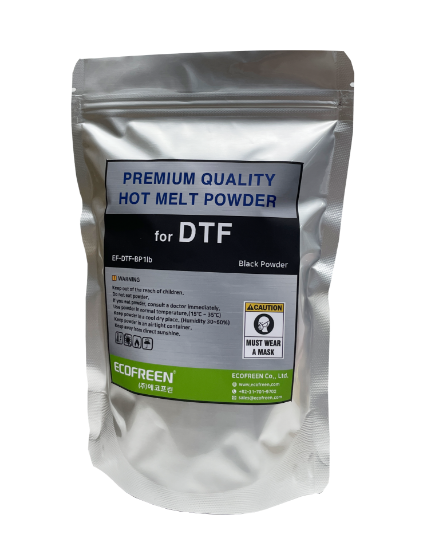 Picture of DTF  BLACK Adhesive Powder Ecofreen 1 Lb /500gr