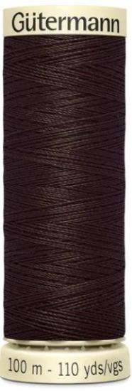 Gutermann Sew All Polyester Thread -696 Dark Brown 100m   