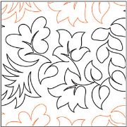 Botanical Gardens Pantograph (E2E) (Paper) by Patricia E. Ritter for Urban Elementz - Single row botanical design for machine quilting.