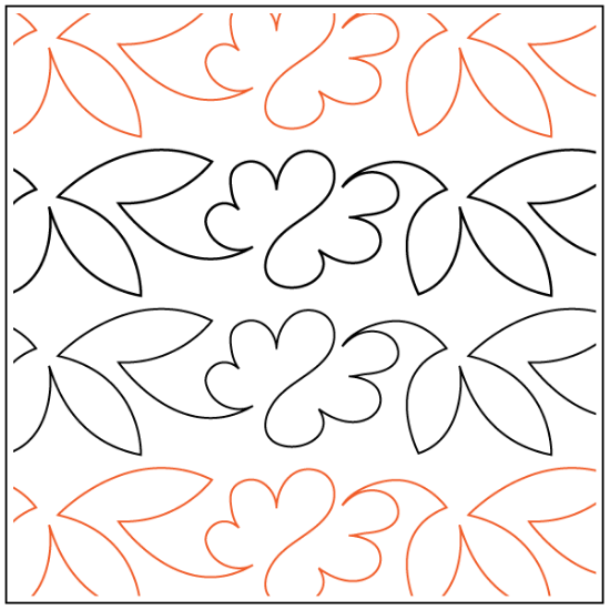 Picture of Linna’s Charm Border 4.5" Longarm Pantograph