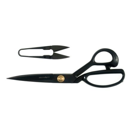 Picture of Milward Heavy Duty Dressmaking Scissors Thread Snip Gift Set Satin Black 23cm 7cm