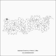 Botanical Gardens Pantograph (E2E) (Paper) by Patricia E. Ritter for Urban Elementz - Single row botanical design for machine quilting.