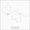 Dear Heart Pantograph (E2E) (Paper) by Hermione Agee for Urban Elementz - Single row heart design for machine quilting.