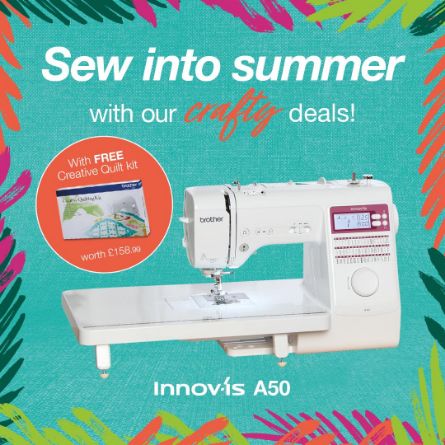 Picture of Brother Innov-is A50 Sewing Machine Free Quilt Kit worth £158.99