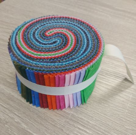 Picture of Rainbow fabric Jelly Roll 