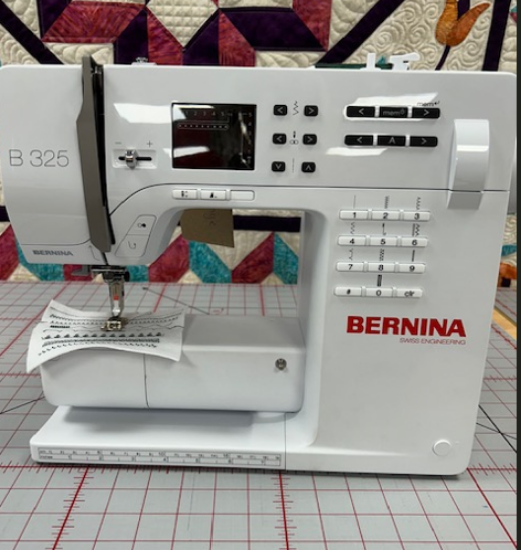 Bernina 325 Sewing Machine with Stitch Card in our Newport Store