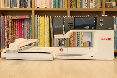 Picture of Bernina B 790 Pro Long Arm Sewing  & Embroidery Machine  - opened for display