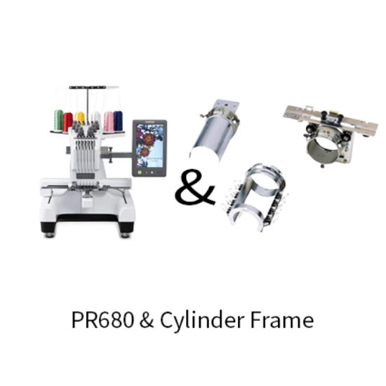 Picture of Brother PR680W and Cylinder Frame