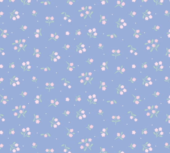 Picture of Lewis & Irene Ditsy Dance - Dusky Mid Blue - CC70.3