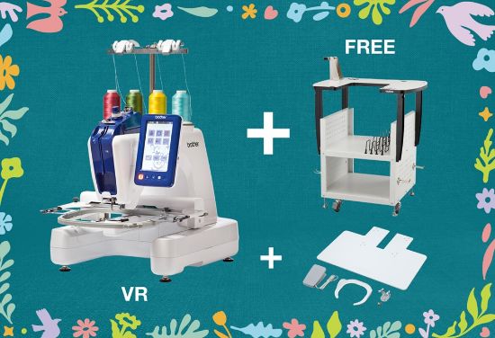 Picture of Brother VR Embroidery Machine*Special Offer* Free Stand and Free-Motion Kit!