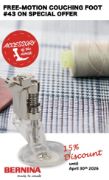 Picture of Bernina Couching Foot 43*Foot of the Month*