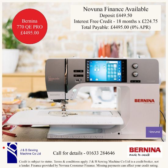 Bernina 770 pro finance