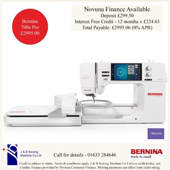 Bernina 700e pro finance