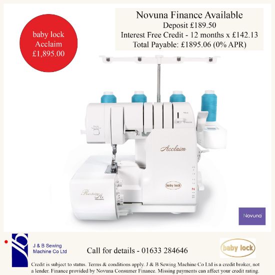 Babylock Acclaim Finance