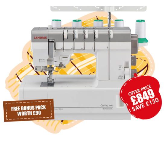 Janome 3000CPX Coverpro special offer